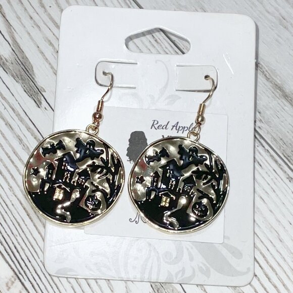 Haunted House Dangle Earrings - Picture 1 of 1